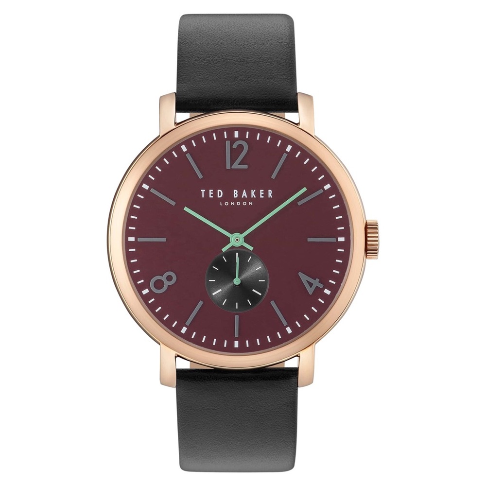 ⌚️🆕 Ted Baker ✦ 42mm Men's Watch ✦ Leather Strap - Picture 8 of 8